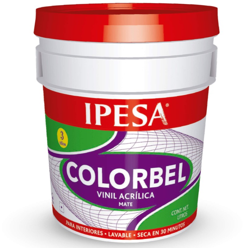 Pintura vinílica Colorbel 4 L | Pinta IPESA Color Blanco (1400)