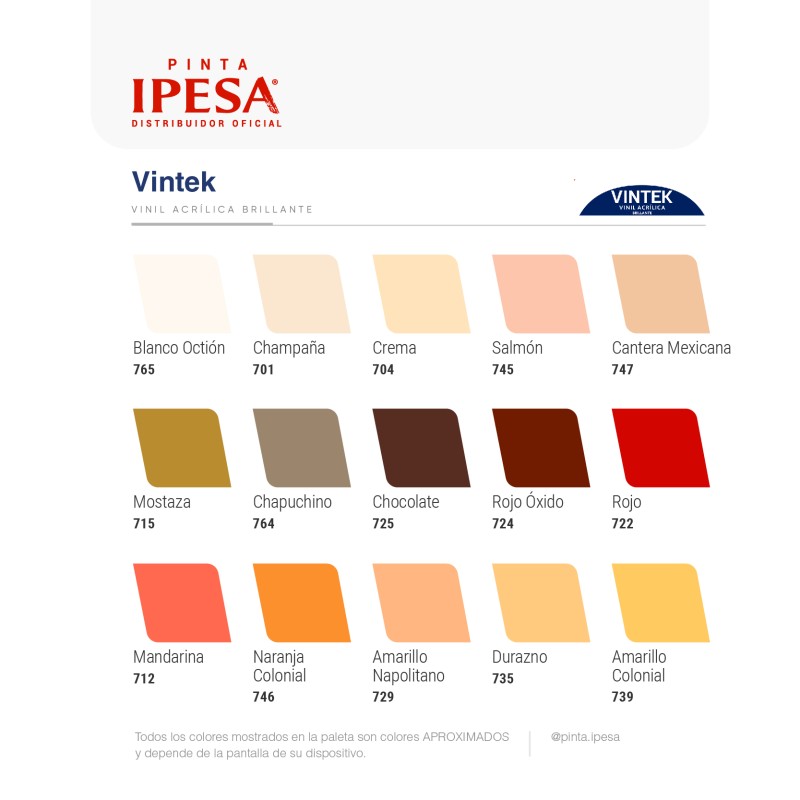 Pintura vinílica Vintek 19 L | Pinta IPESA Color Blanco (700)