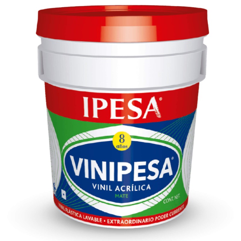 Pintura vinílica Vinipesa 19 L | Pinta IPESA Color Blanco (300)