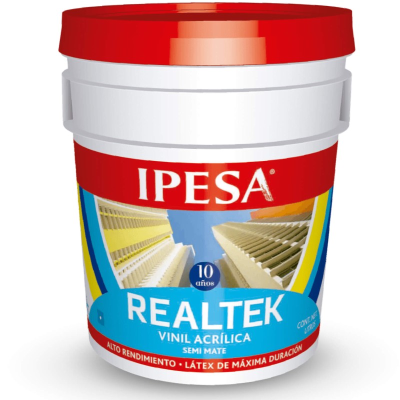 Pintura vinílica Realtek 4 L | Pinta IPESA Color Blanco (400)